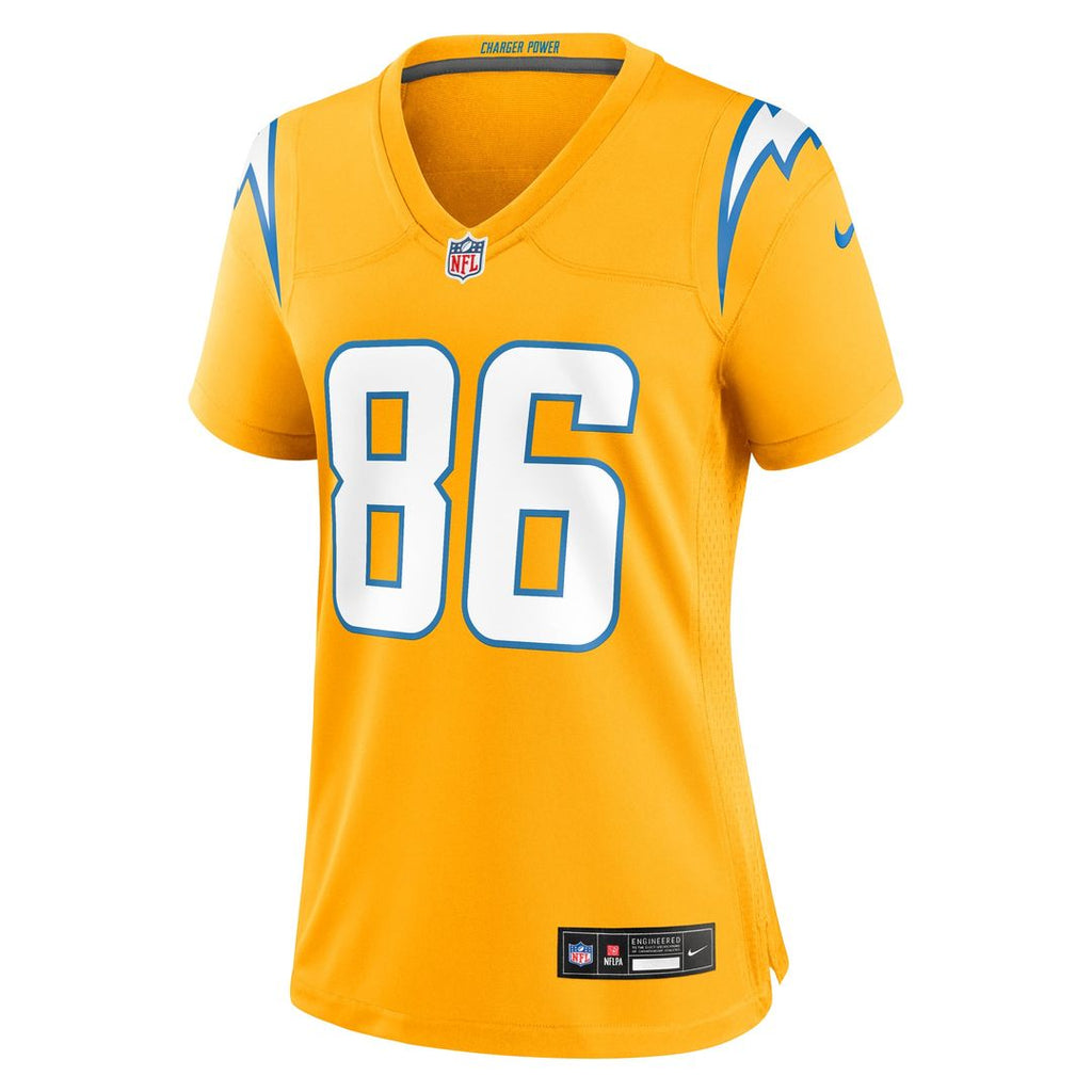 Women's Nike Los Angeles Chargers Oronde Gadsden Gold Alternate Charger Power Game NFL Jersey