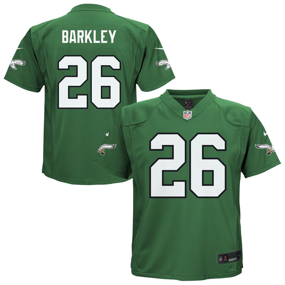 Toddler Nike Philadelphia Eagles Saquon Barkley Midnight Green Game NFL Jersey