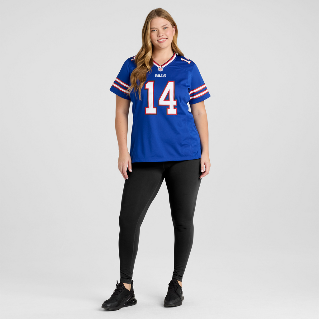 Women's Nike Buffalo Bills Frank Reich Royal Game Retired Player NFL Jersey