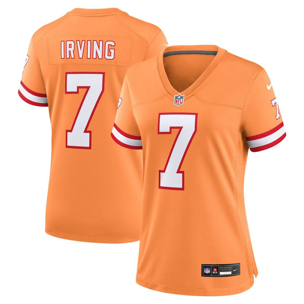 Women's Nike Tampa Bay Buccaneers Bucky Irving Orange Alternate Game NFL Jersey