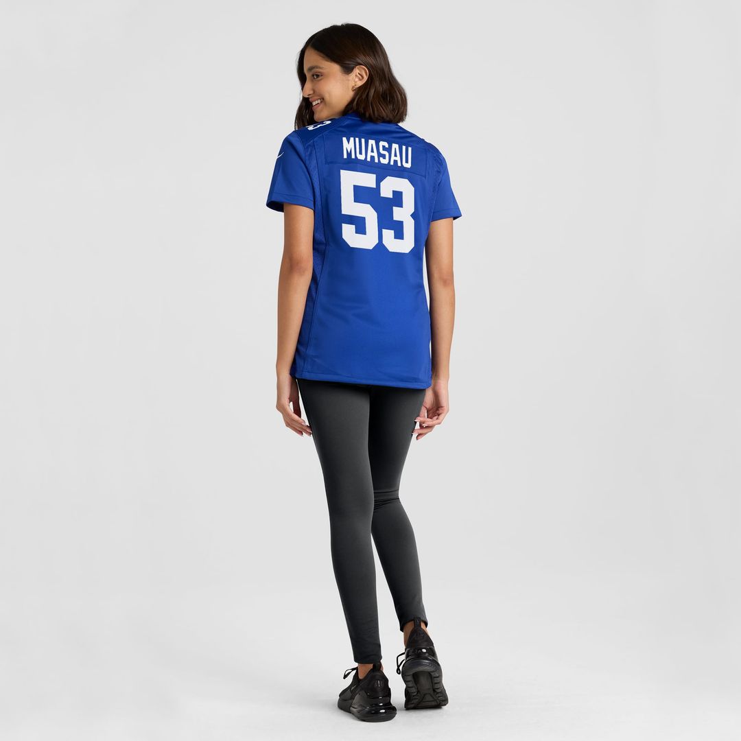 Women's Nike New York Giants Darius Muasau Royal Game NFL Jersey