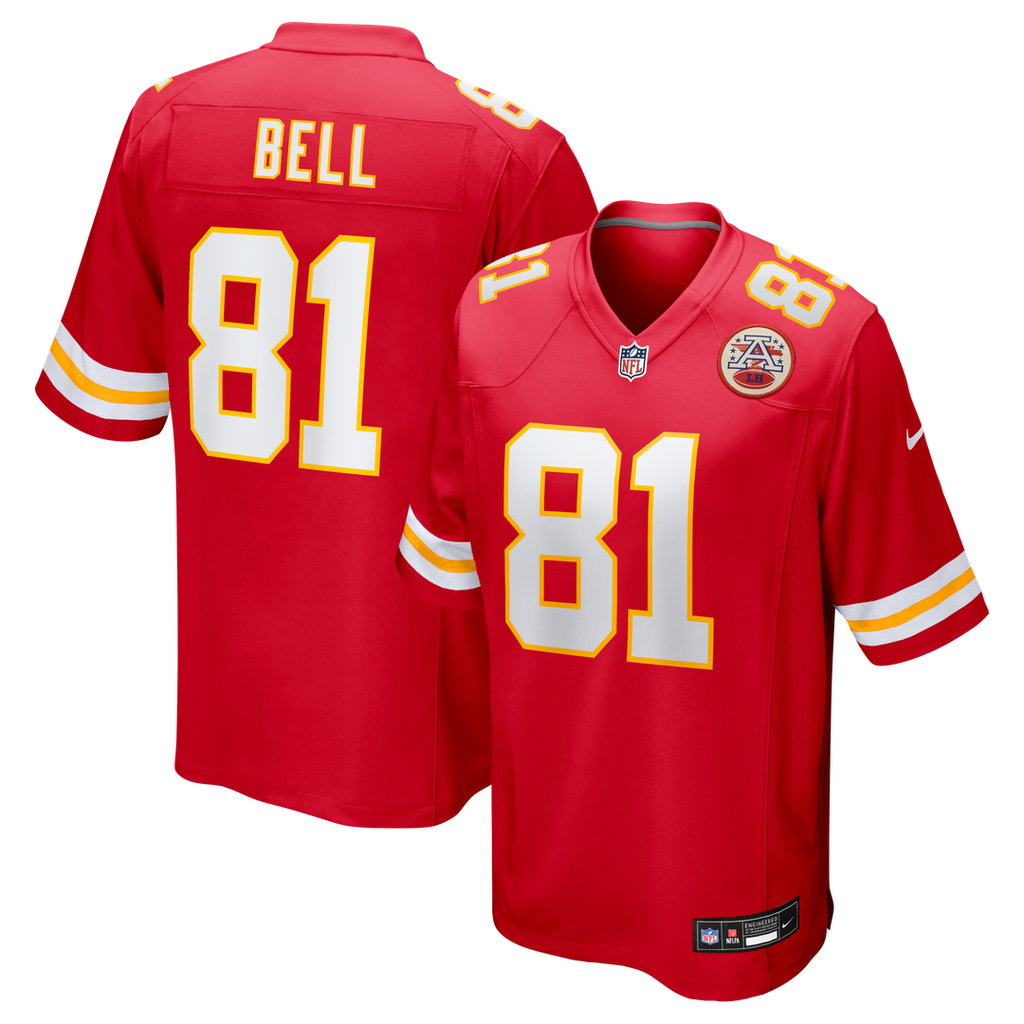 Men's Nike Kansas City Chiefs Blake Bell Red Game Player NFL Jersey