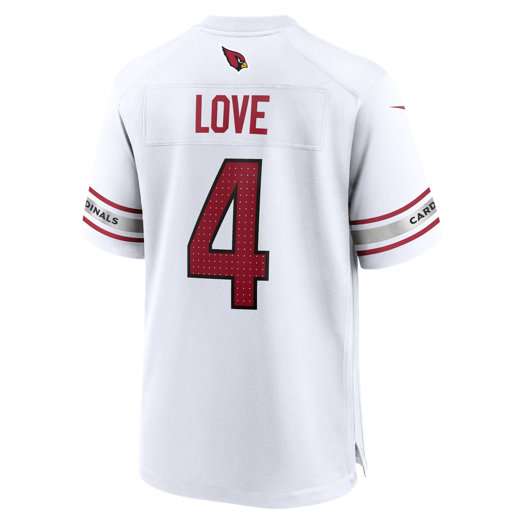 Men's Nike Arizona Cardinals Jeremiyah Love White Game Player NFL Jersey