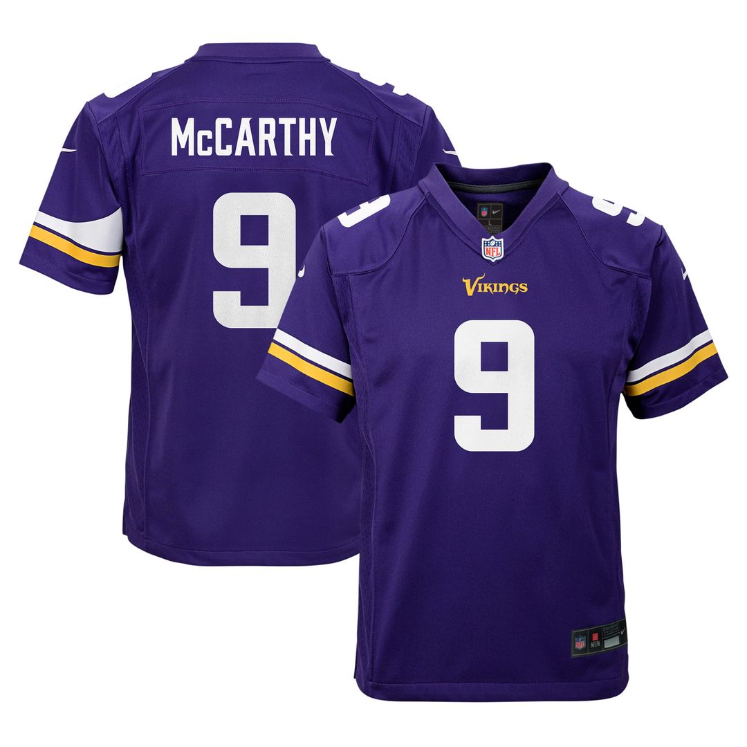 Youth Nike Minnesota Vikings J.J. McCarthy White Game NFL Jersey