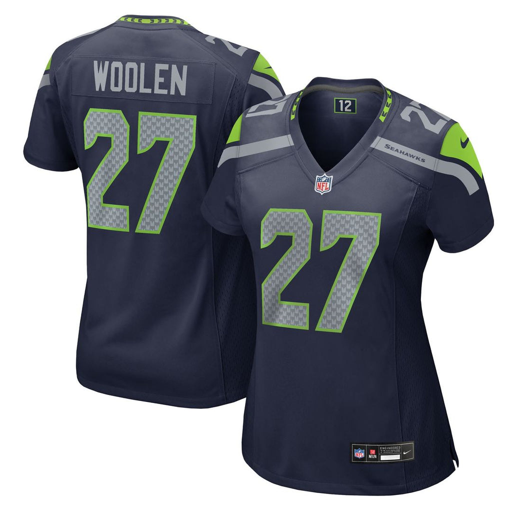 Women's Nike Seattle Seahawks Riq Woolen College Navy Team Game NFL Jersey