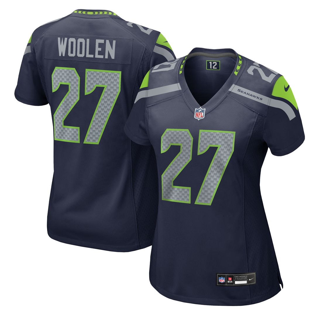 Women's Nike Seattle Seahawks Riq Woolen College Navy Team Game NFL Jersey