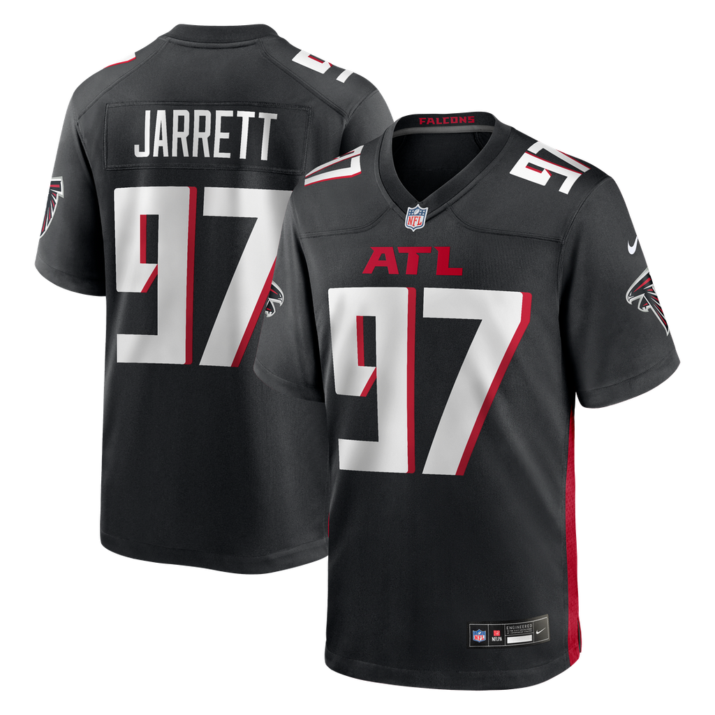 Men's Nike Atlanta Falcons Grady Jarrett Black Game Player NFL Jersey