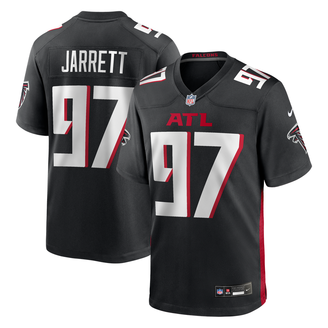 Men's Nike Atlanta Falcons Grady Jarrett Black Game Player NFL Jersey