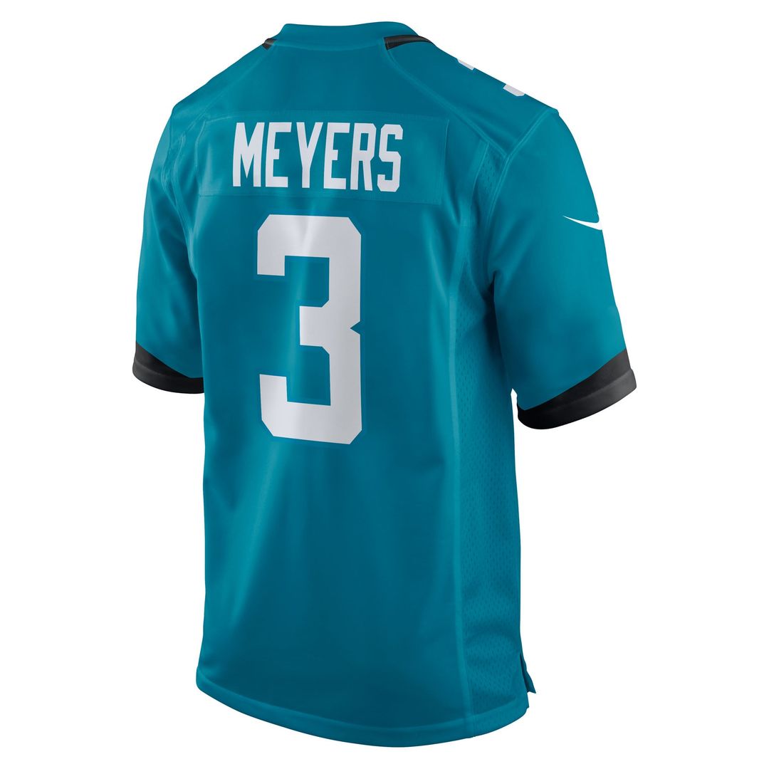 Men's Nike Jacksonville Jaguars Jakobi Meyers Black Alternate Game NFL Jersey