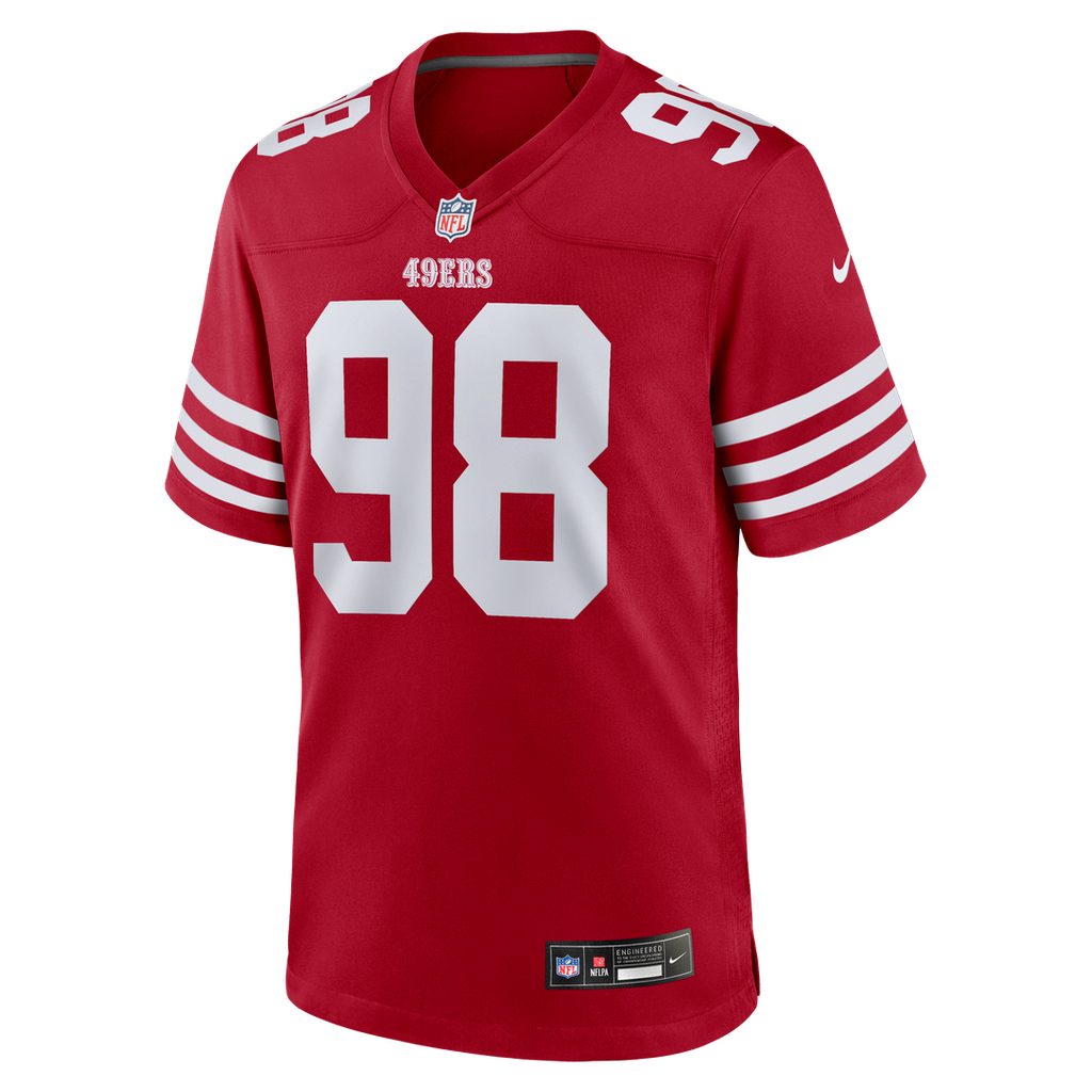 Men's Nike San Francisco 49ers Mykel Williams Scarlet Game Player NFL Jersey