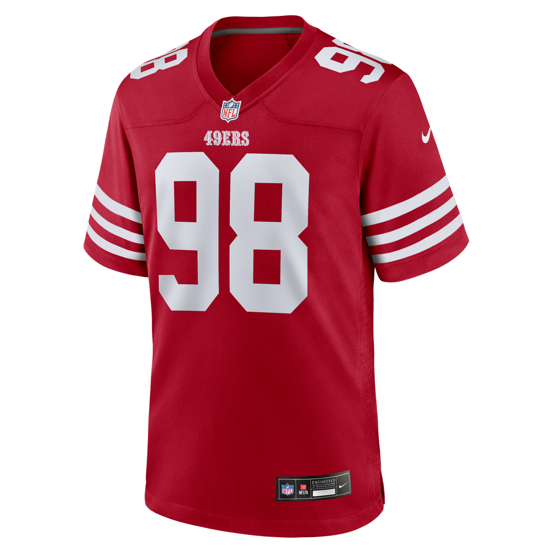 Men's Nike San Francisco 49ers Mykel Williams Scarlet Game Player NFL Jersey