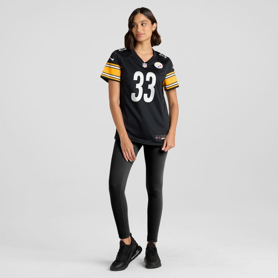 Women's Nike Pittsburgh Steelers Jack Sawyer Black Team Game NFL Jersey
