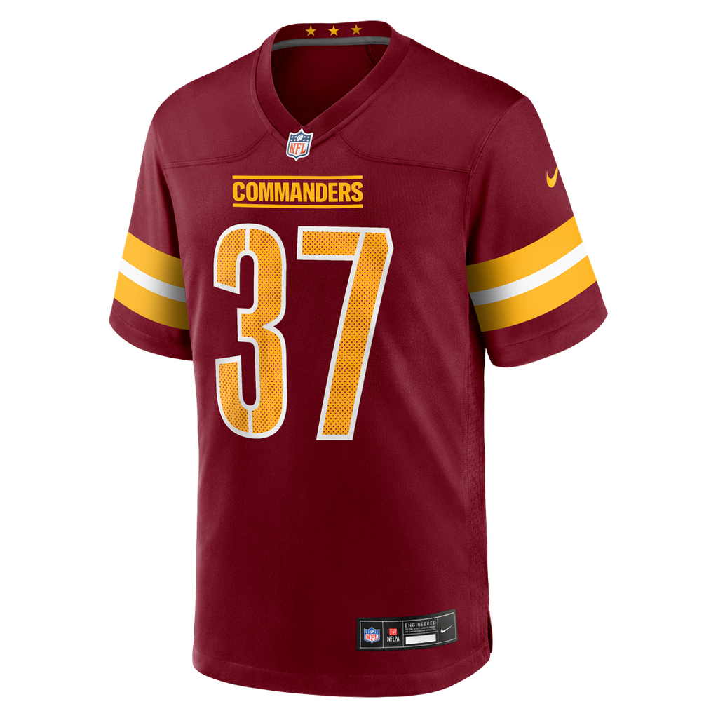 Men's Nike Washington Commanders Car'lin Vigers Burgundy Team Game NFL Jersey