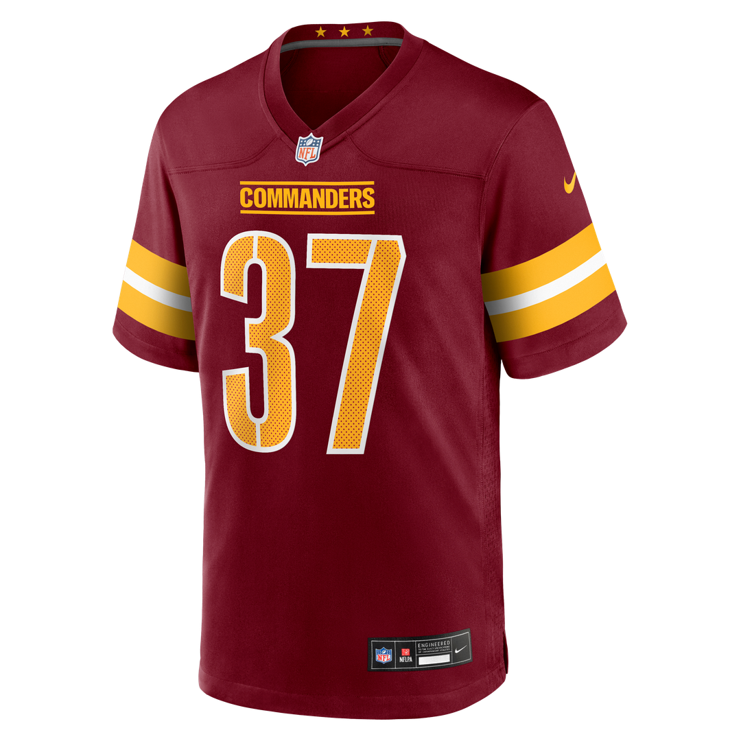 Men's Nike Washington Commanders Car'lin Vigers Burgundy Team Game NFL Jersey