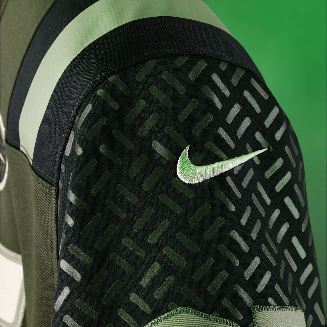 Men's Nike New York Jets Garrett Wilson Gotham Green 2025 Rivalries Collection Stitched Limited NFL Jersey