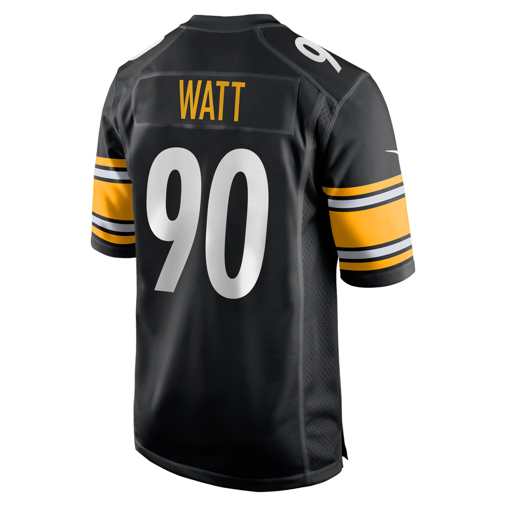 Men's Nike Pittsburgh Steelers T.J. Watt Black Game NFL Jersey
