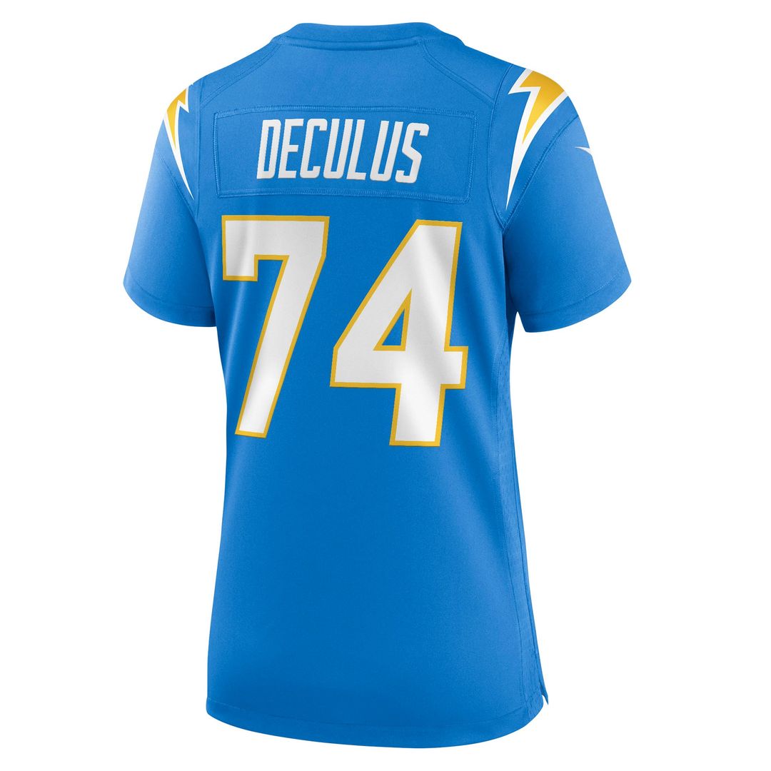 Women's Nike Los Angeles Chargers Austin Deculus Powder Blue Team Game NFL Jersey