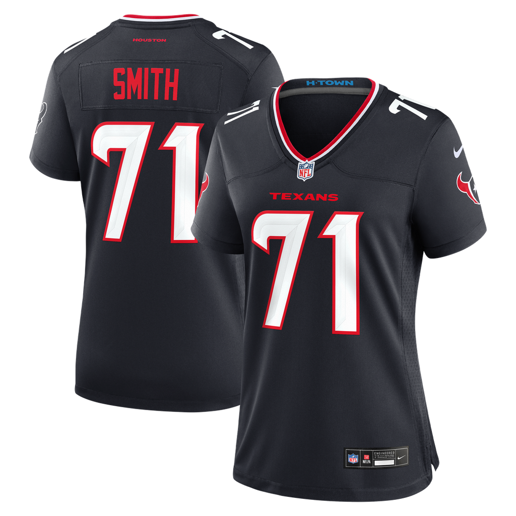 Women's Nike Houston Texans Braden Smith Navy Team Game NFL Jersey