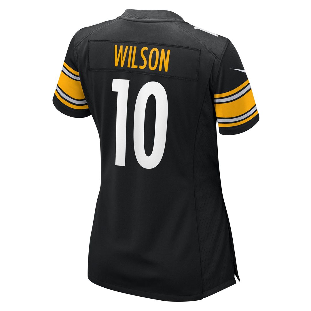 Women's Nike Pittsburgh Steelers Roman Wilson Black Team Game NFL Jersey