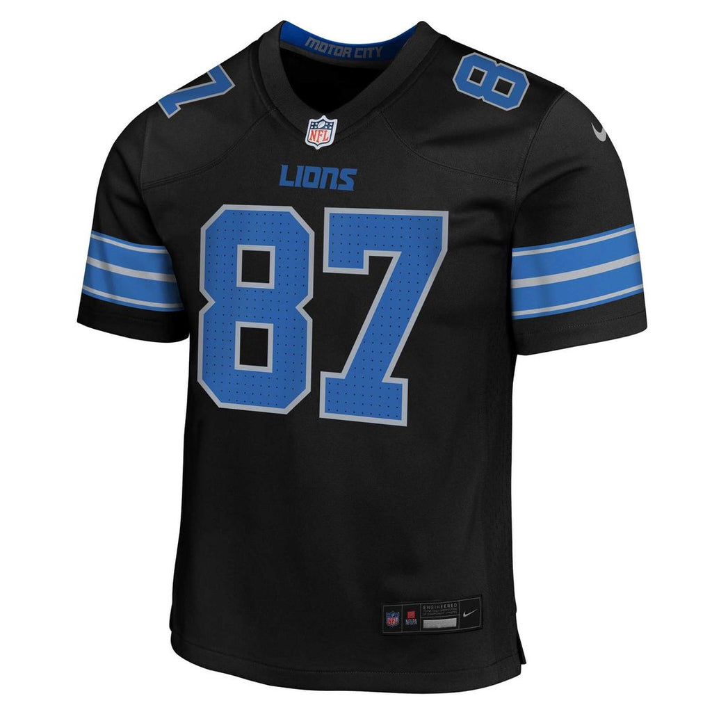 Youth Nike Detroit Lions Sam LaPorta Black Game NFL Jersey