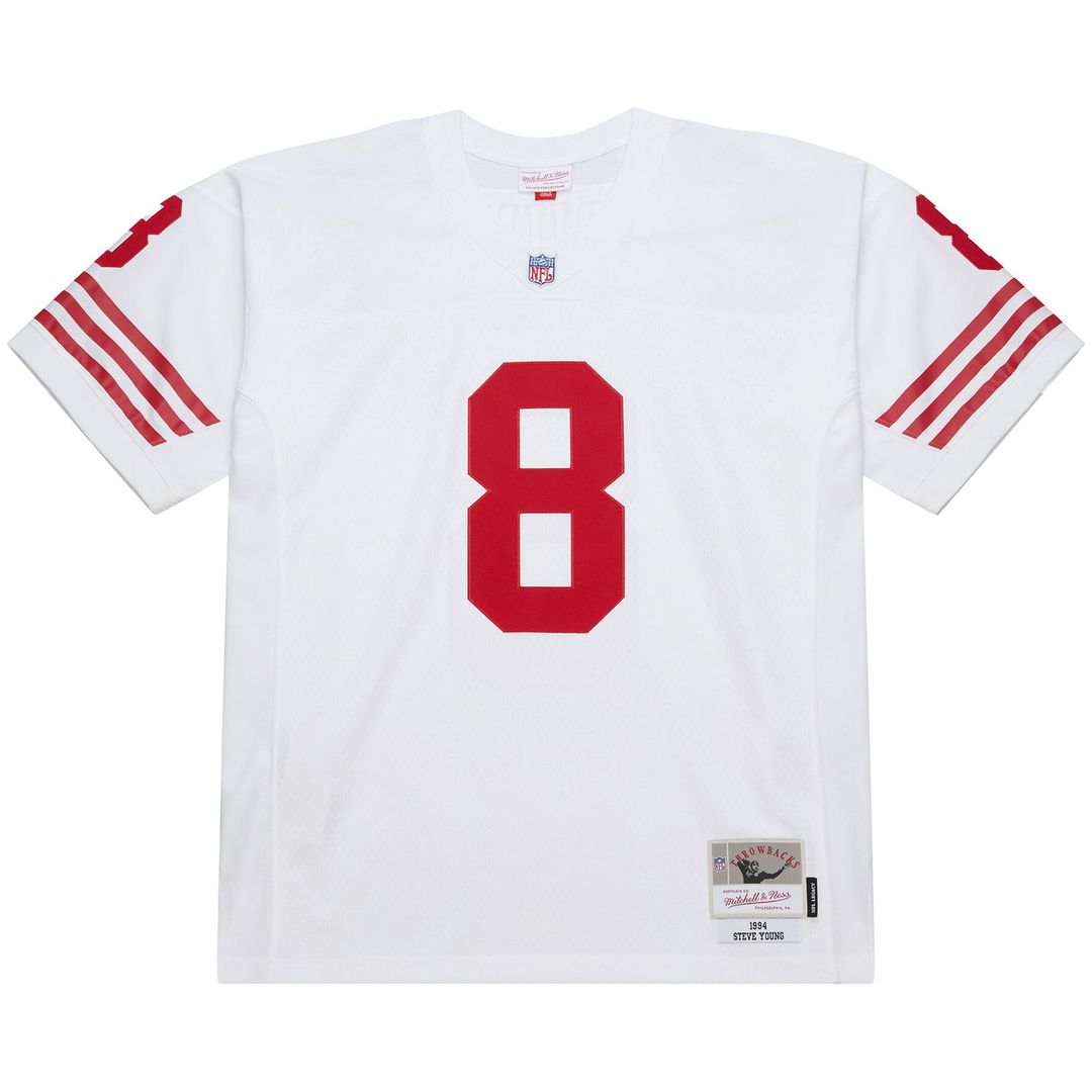 Men's Mitchell & Ness San Francisco 49ers Steve Young White 1994 Legacy Replica NFL Jersey