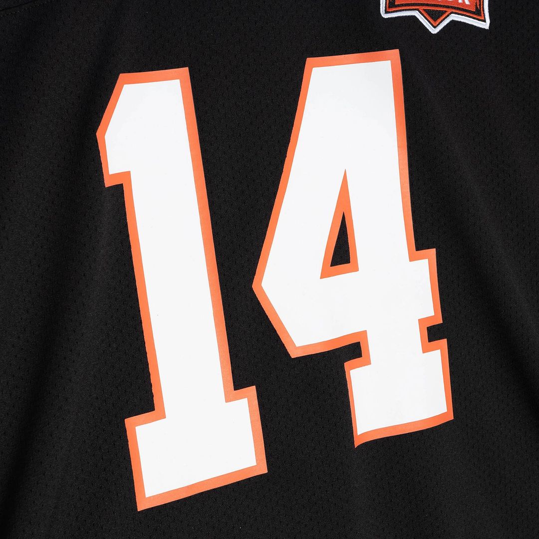 Men's Mitchell & Ness Cincinnati Bengals Ken Anderson Black 1981 Authentic Throwback Retired Player NFL Jersey