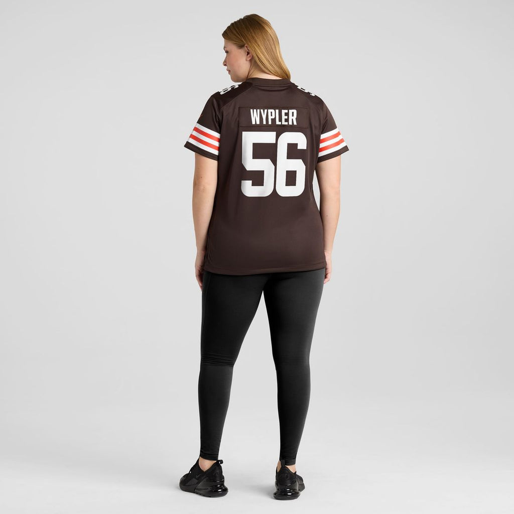 Women's Nike Cleveland Browns Luke Wypler Brown Team Game NFL Jersey