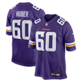 Men's Nike Minnesota Vikings Joe Huber Purple Team Game NFL Jersey