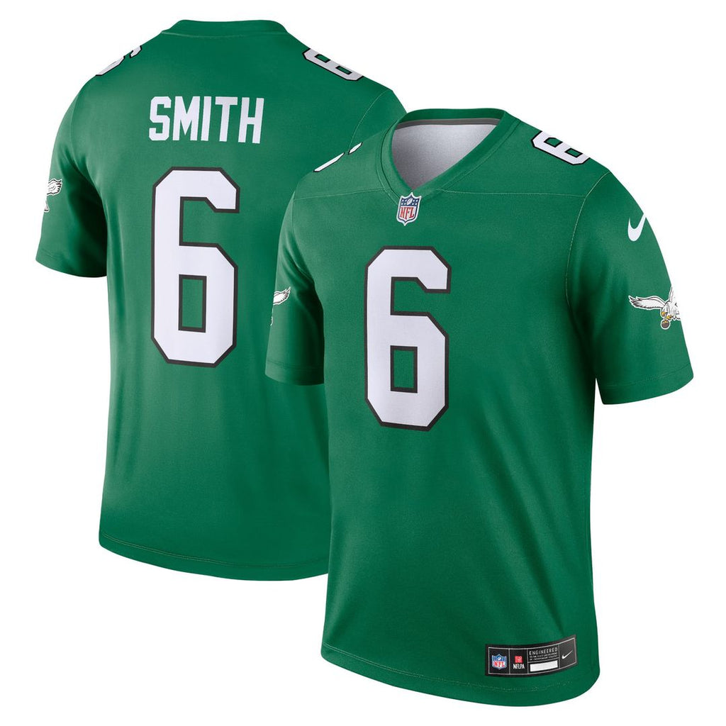 Men's Nike Philadelphia Eagles DeVonta Smith Kelly Green Legend Player NFL Performance Top
