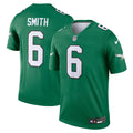 Men's Nike Philadelphia Eagles DeVonta Smith Kelly Green Legend Player NFL Performance Top
