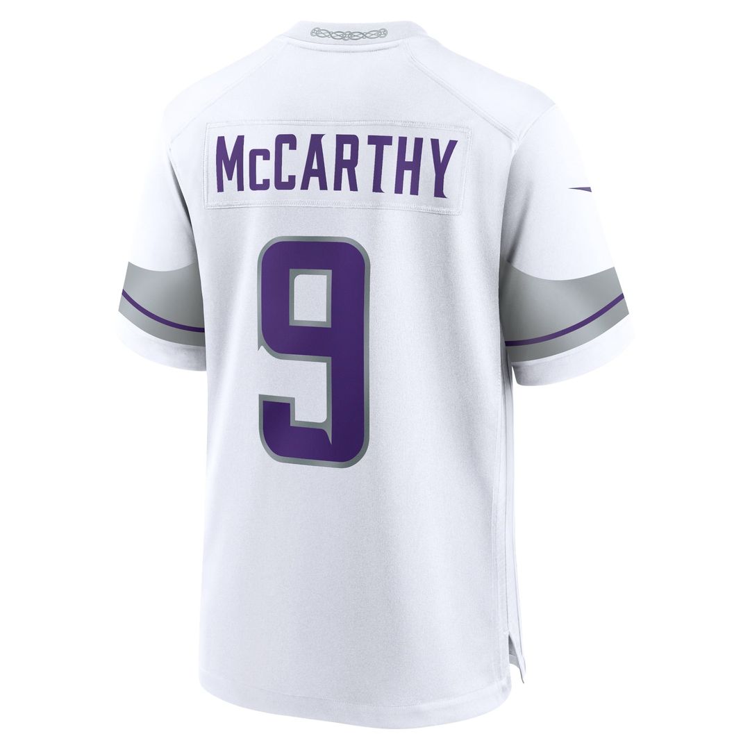 Youth Nike Minnesota Vikings J.J. McCarthy White Game NFL Jersey