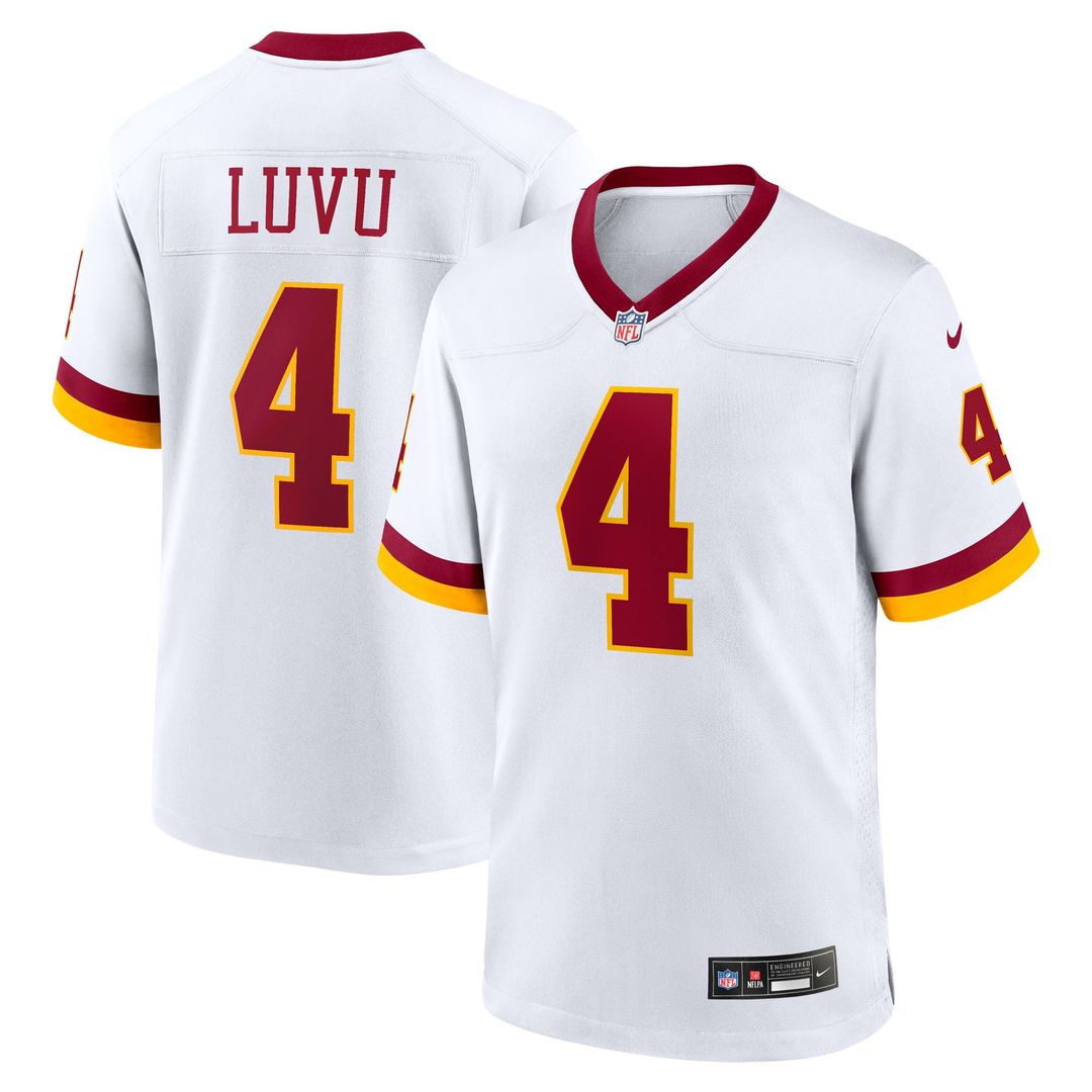 Men's Nike Washington Commanders Frankie Luvu Black Hail Raiser Alternate Game NFL Jersey