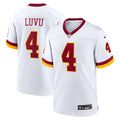 Men's Nike Washington Commanders Frankie Luvu White Game Super Bowl Era NFL Jersey