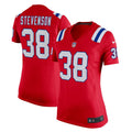 Women's Nike New England Patriots Rhamondre Stevenson Red Team Game NFL Jersey