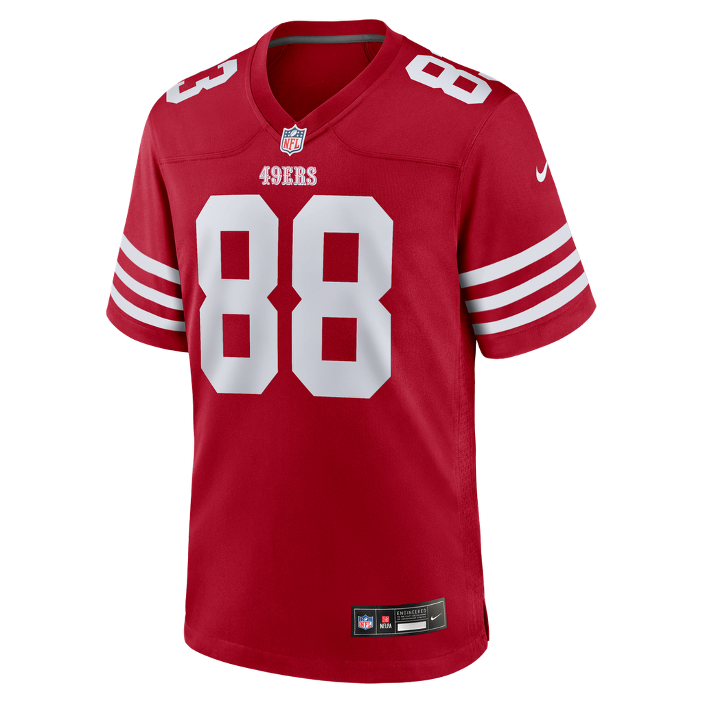 Men's Nike San Francisco 49ers Jake Tonges Scarlet Team Game NFL Jersey