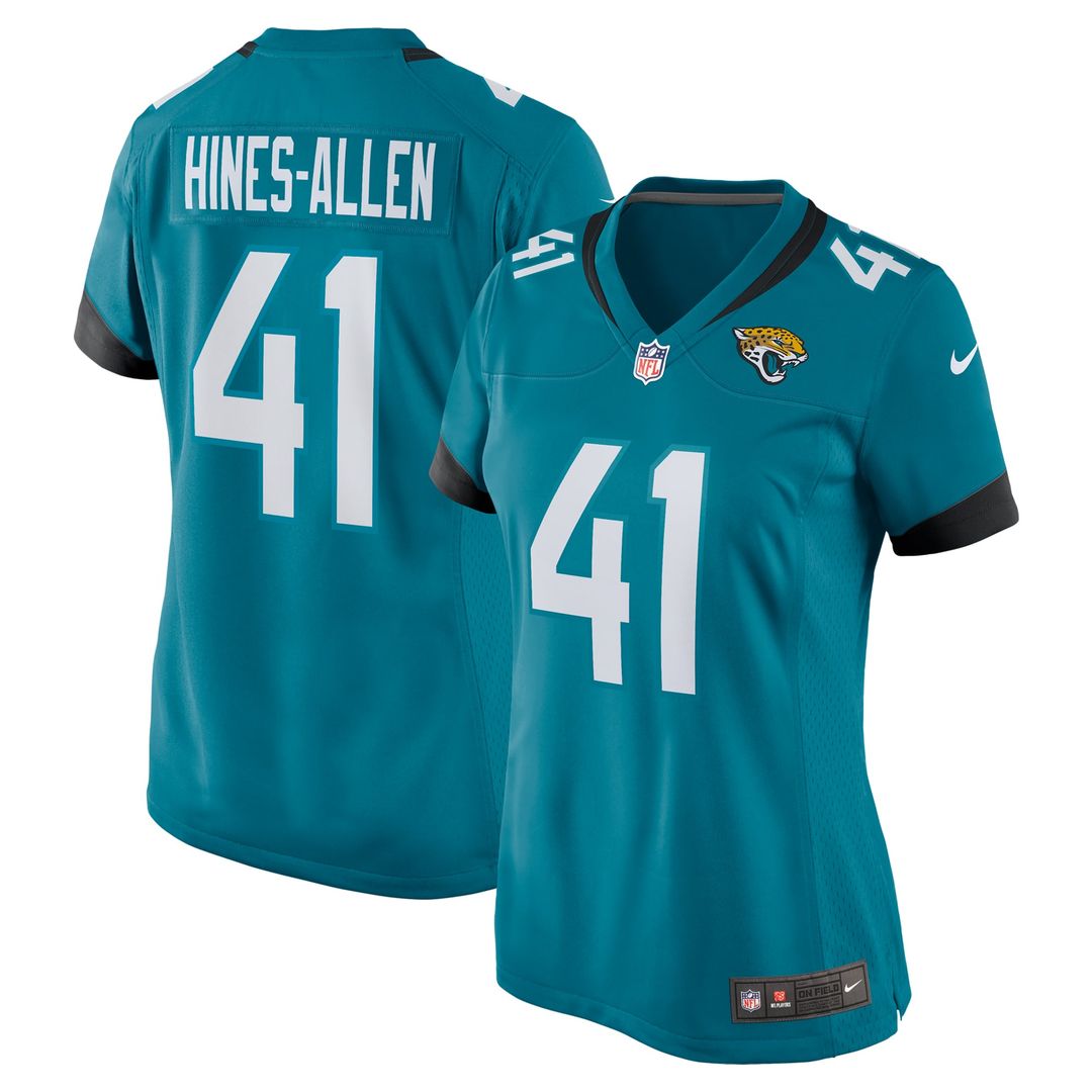 Women's Nike Jacksonville Jaguars Josh Hines-Allen Teal Player Game NFL Jersey