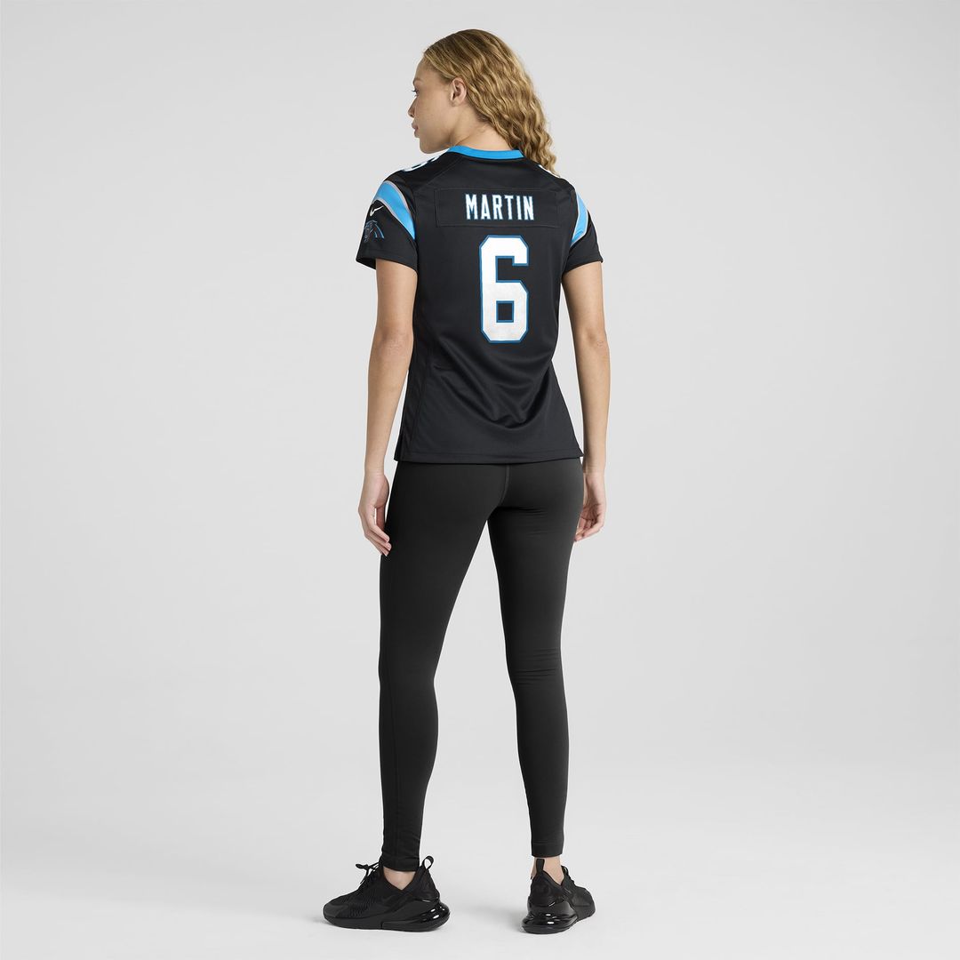Women's Nike Carolina Panthers Sam Martin Black Team Game NFL Jersey