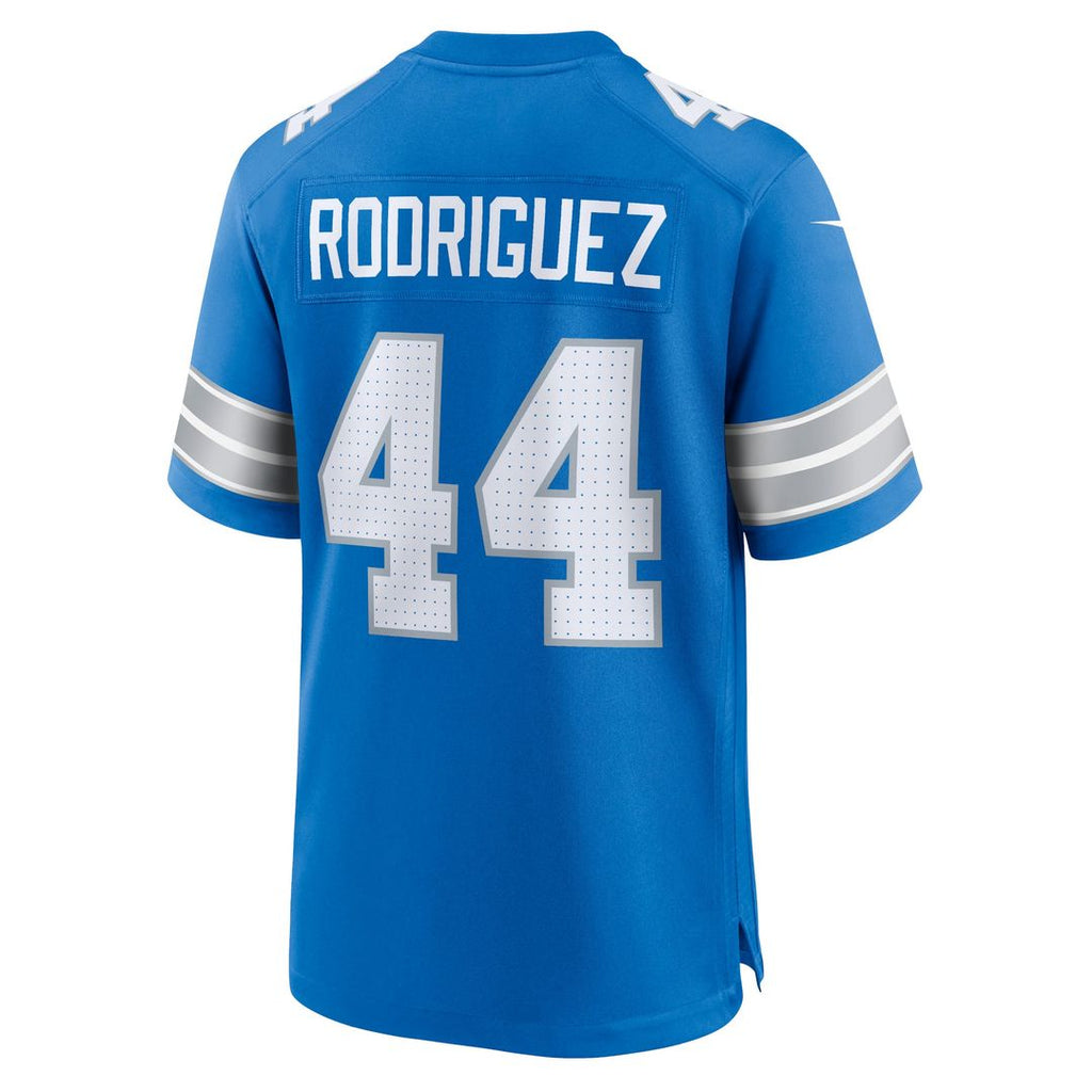 Men's Nike Detroit Lions Malcolm Rodriguez Blue Game NFL Jersey
