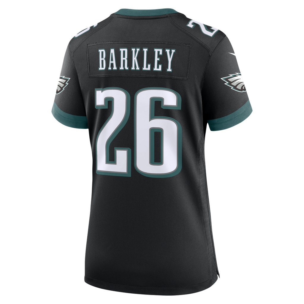 Women's Nike Philadelphia Eagles Saquon Barkley White Game NFL Jersey