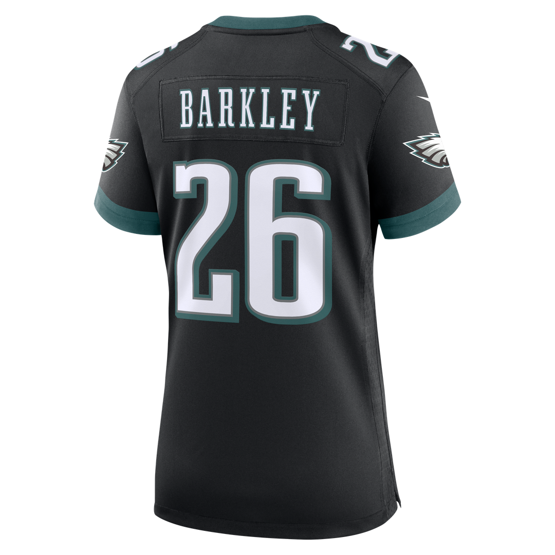 Women's Nike Philadelphia Eagles Saquon Barkley White Game NFL Jersey