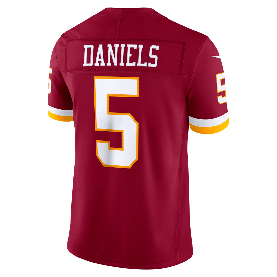 Men's Nike Washington Commanders Jayden Daniels Burgundy Vapor F.U.S.E. Stitched Limited NFL Jersey