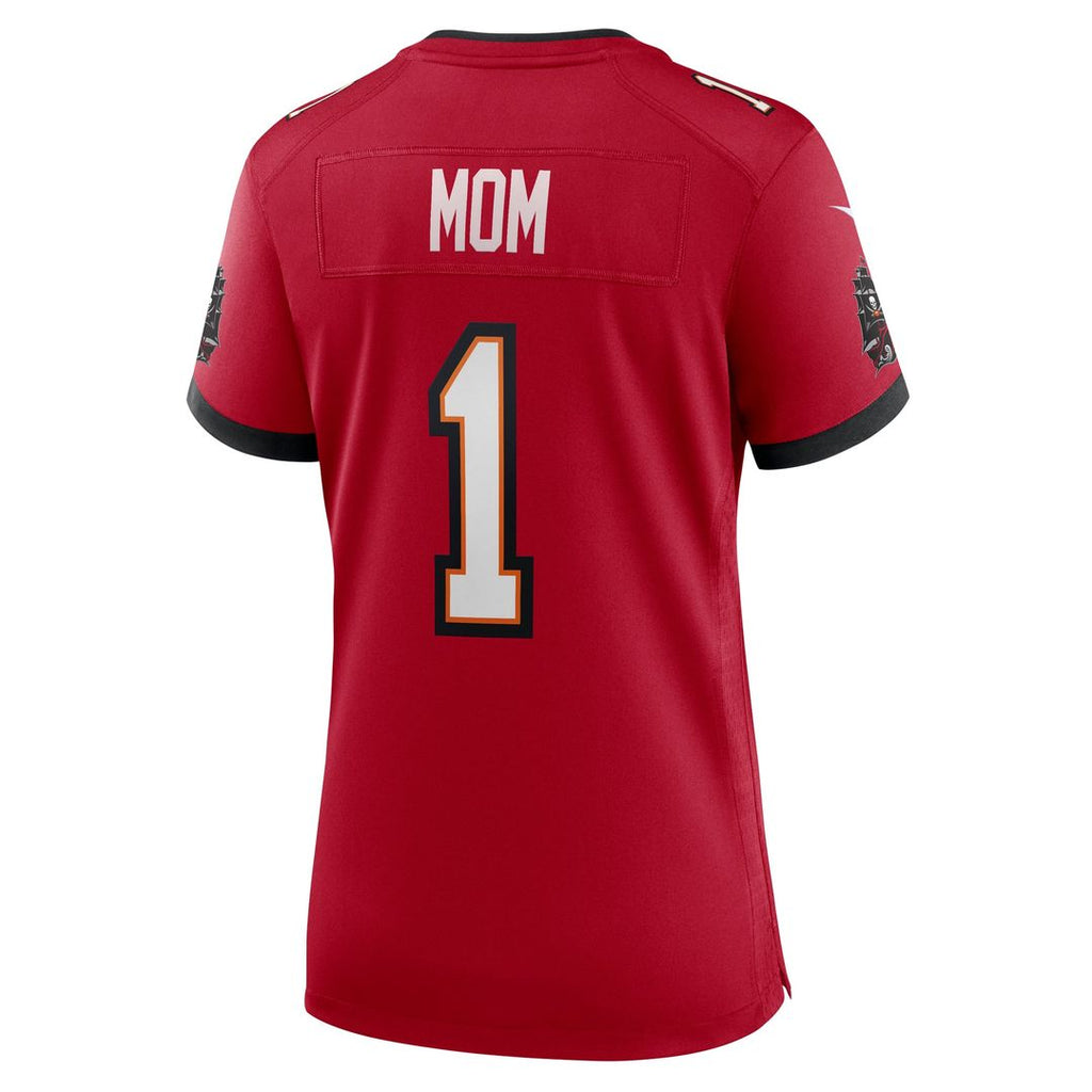 Women's Nike Tampa Bay Buccaneers Number 1 Mom Red Game NFL Jersey