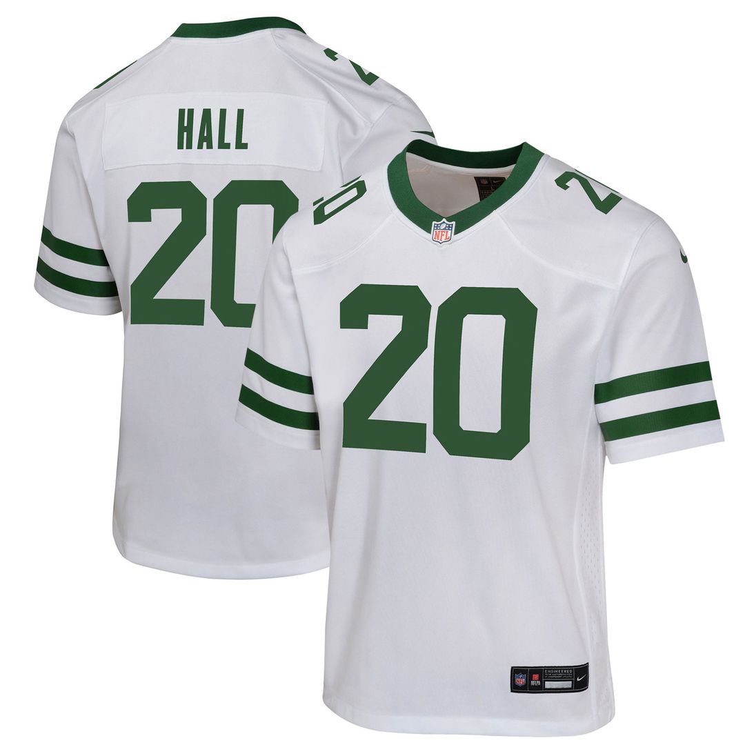 Youth Nike New York Jets Breece Hall Black Game NFL Jersey