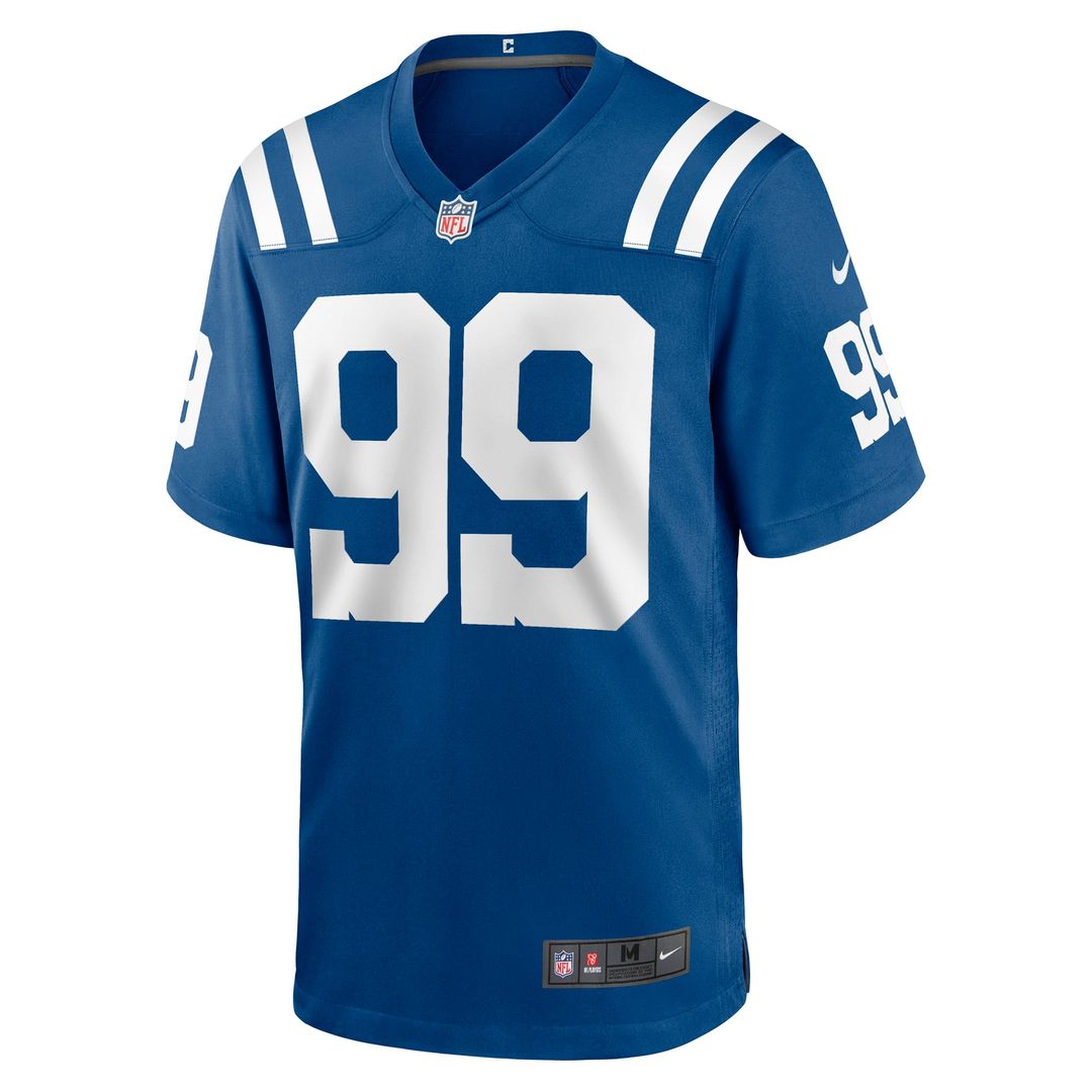 Men's Nike Indianapolis Colts DeForest Buckner Blue Alternate Game NFL Jersey