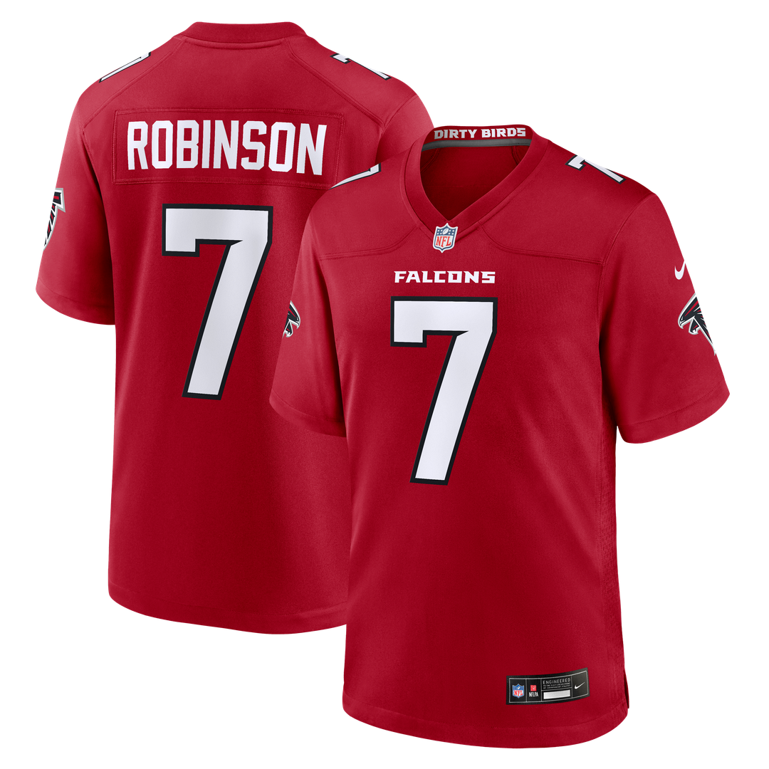 Men's Nike Atlanta Falcons Bijan Robinson Red Game NFL Jersey