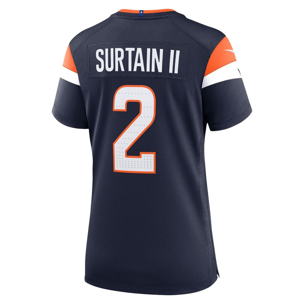 Women's Nike Denver Broncos Patrick Surtain II Orange Team Game NFL Jersey
