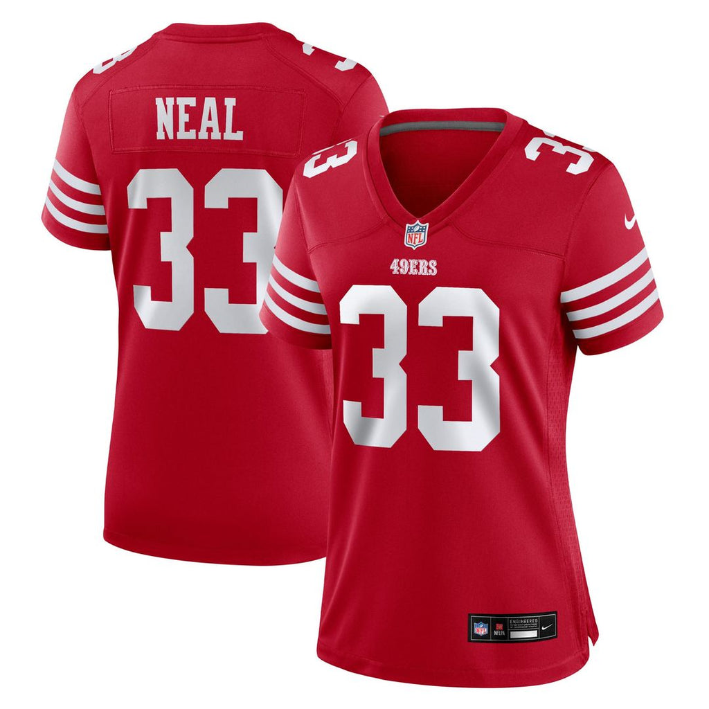 Women's Nike San Francisco 49ers Siran Neal Scarlet Team Game NFL Jersey
