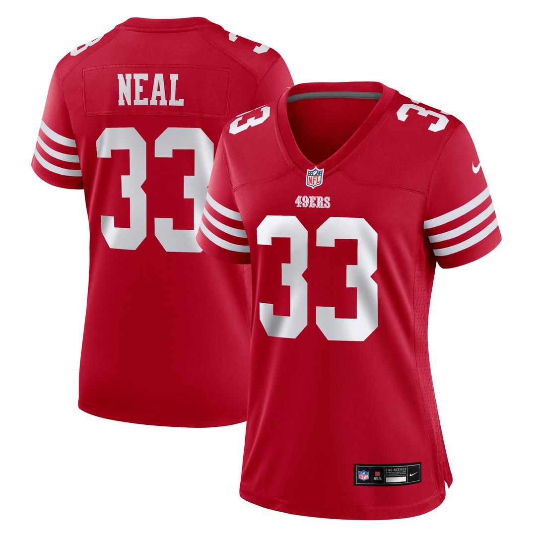 Women's Nike San Francisco 49ers Siran Neal Scarlet Team Game NFL Jersey