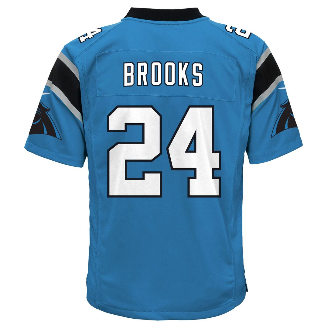 Youth Nike Carolina Panthers Jonathon Brooks Blue Game NFL Jersey