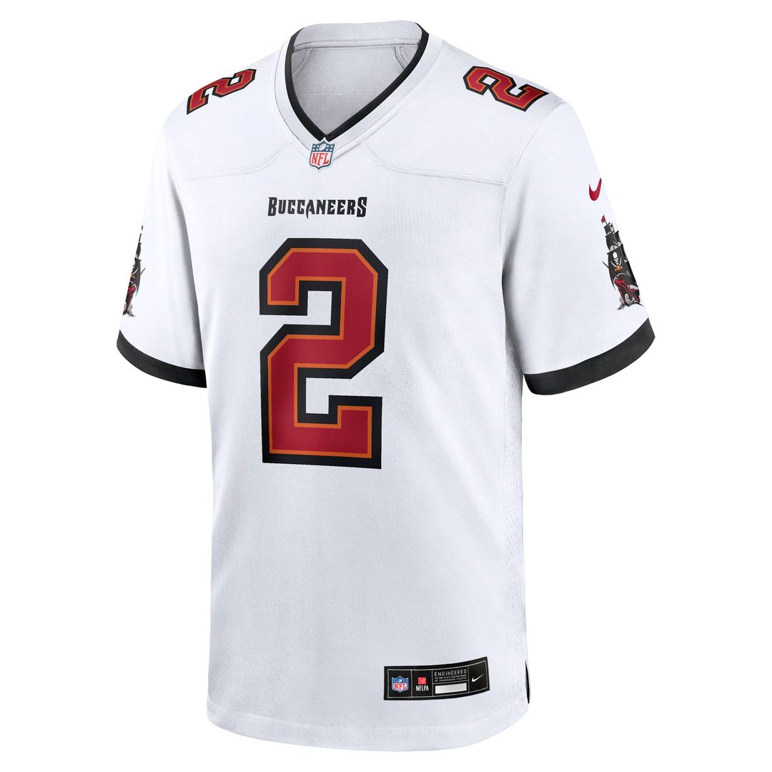 Men's Nike Tampa Bay Buccaneers Emeka Egbuka White Game NFL Jersey